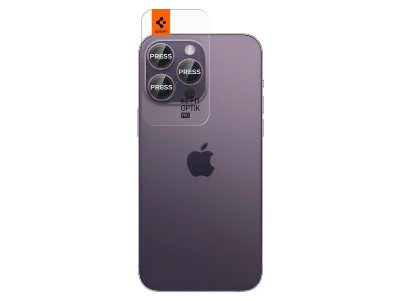 Spigen Glass EZ Fit Optik Pro 2 Pack - deep purple - iPhone 14 Pro/iPhone 14 Pro Max
