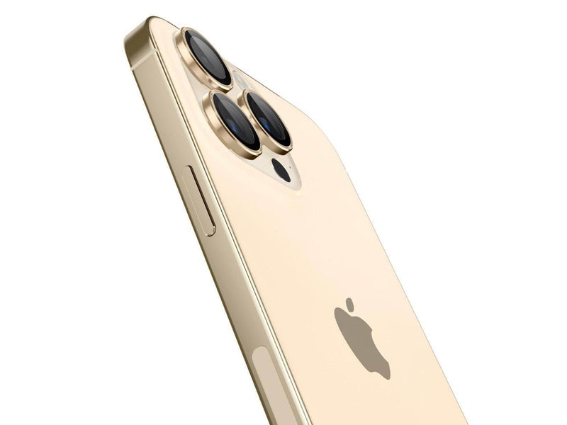Spigen Glass EZ Fit Optik Pro 2 Pack - gold - iPhone 14 Pro/iPhone 14 Pro Max