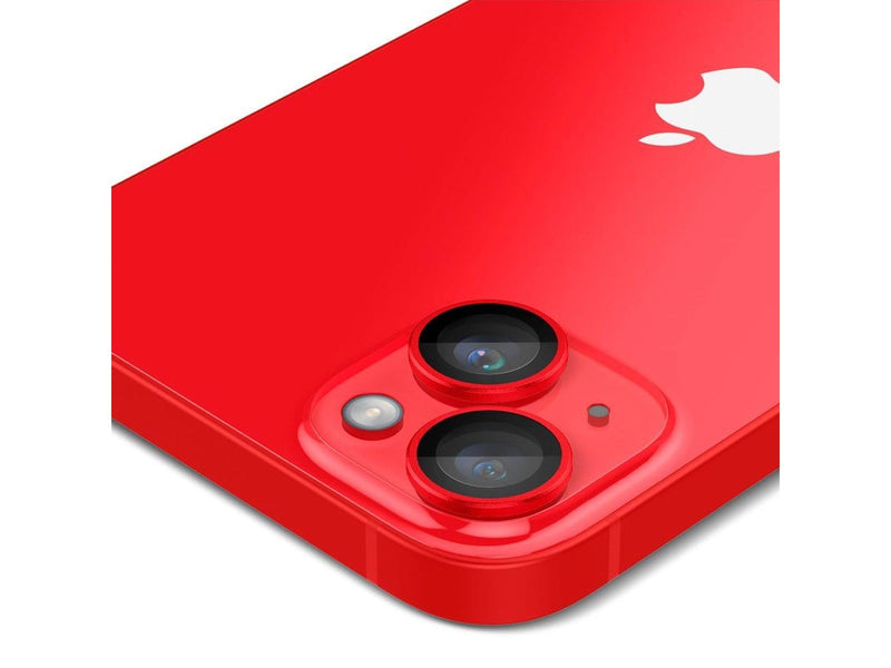 Spigen Glass EZ Fit Optik Pro 2 Pack - red - iPhone 14/14 Plus