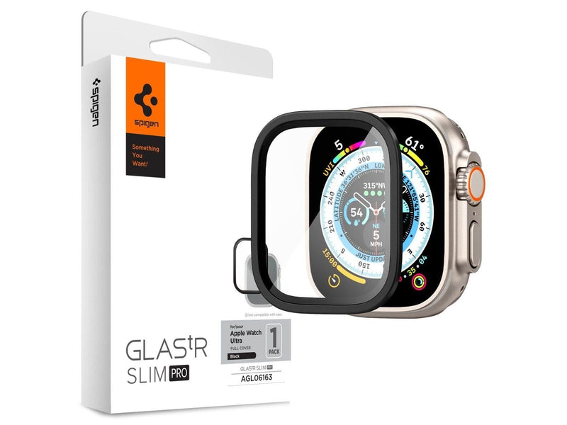 Spigen Glass tR Slim Pro 1 Pack - black - Apple Watch Ultra 2/Ultra 49mm