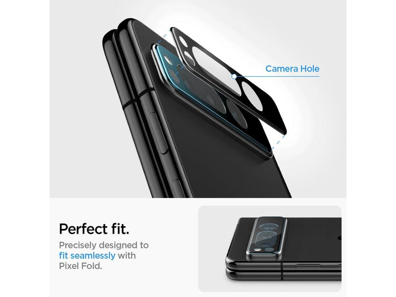 Spigen Glass EZ Fit Optik Pro 2 Pack - black - Google Pixel Fold