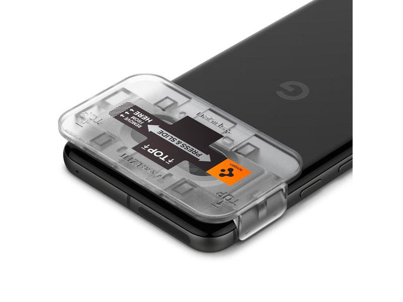 Spigen Glass tR EZ Fit Optik Black 2 Pack - Google Pixel 8