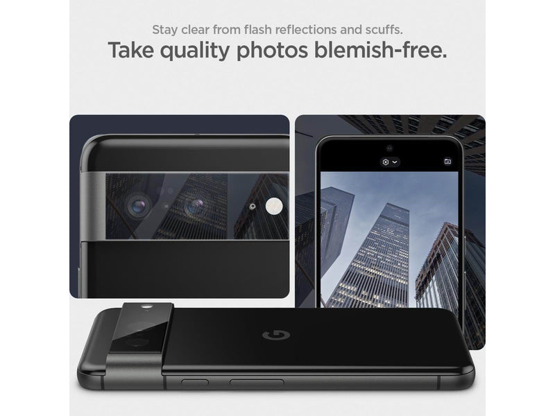 Spigen Glass tR EZ Fit Optik Black 2 Pack - Google Pixel 8
