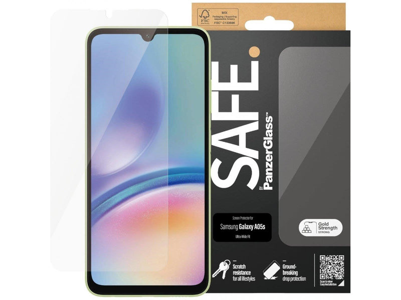 SAFE. by PanzerGlass Screen Protector Samsung Galaxy A05s | Ultra-Wide Fit
