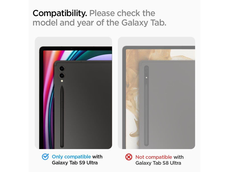 Spigen Glass tR EZ Fit 1 Pack - Samsung Galaxy Tab S10 Ultra/S9 Ultra