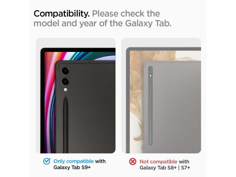 Spigen Glass tR EZ Fit 1 Pack - Samsung Galaxy Tab S10+/S9+