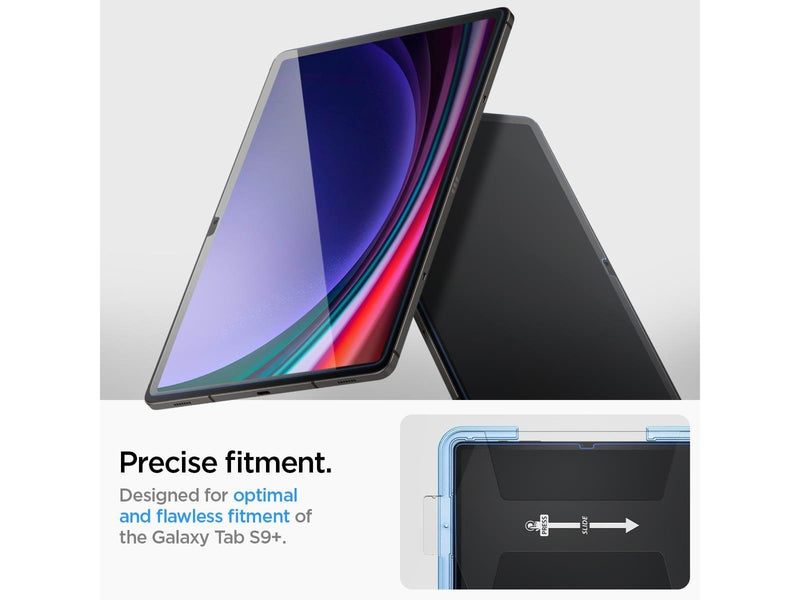 Spigen Glass tR EZ Fit 1 Pack - Samsung Galaxy Tab S10+/S9+