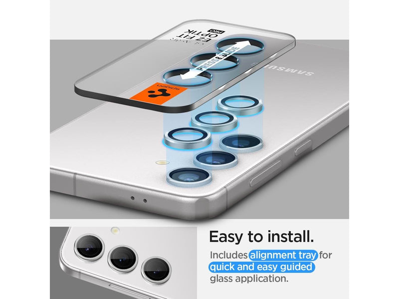 Spigen Glass tR EZ Fit Optik Pro 2 Pack - marble gray - Samsung Galaxy S24+