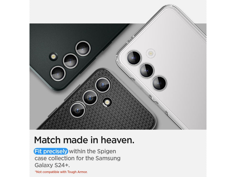 Spigen Glass tR EZ Fit Optik Pro 2 Pack - marble gray - Samsung Galaxy S24+