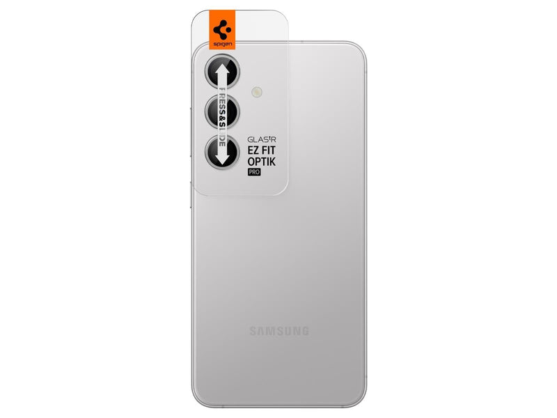Spigen Glass tR EZ Fit Optik Pro 2 Pack - marble gray - Samsung Galaxy S24+