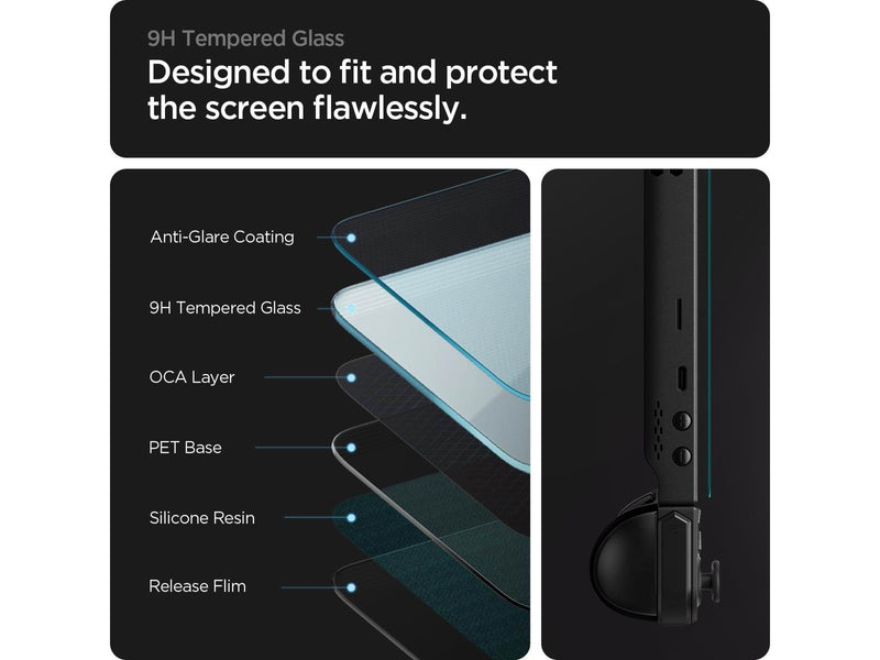 Spigen Glass tR EZ Fit 1 Pack - Lenovo Legion Go - Miscellaneous Zubehör für Spielkonsole
