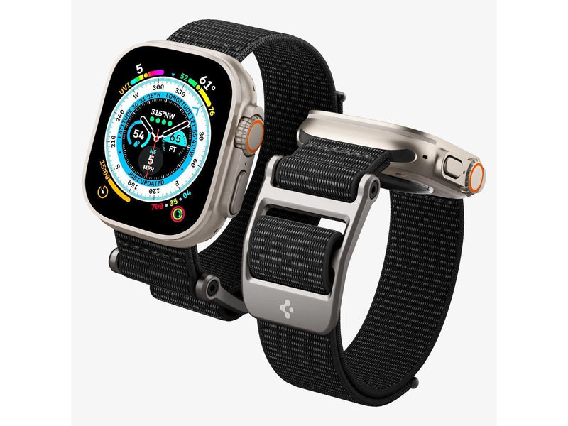 Spigen DuraPro Flex - black - Apple Watch Ultra 2/1 49mm 9/8/7 45mm SE/6/5/4 44mm 3/2/1 42mm