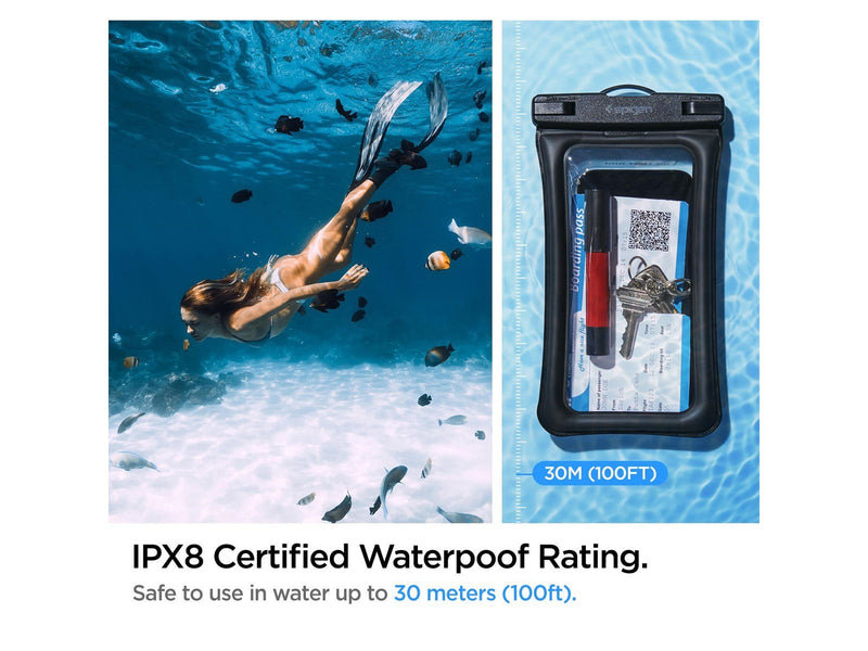 Spigen Aqua Shield WaterProof Floating Case A610 2 Pack - black