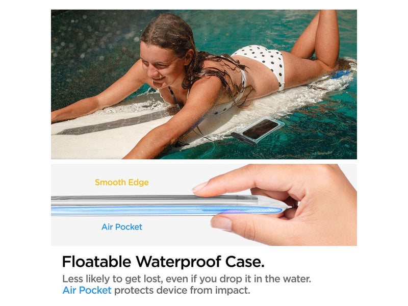 Spigen Aqua Shield WaterProof Floating Case A610 2 Pack - crystal clear