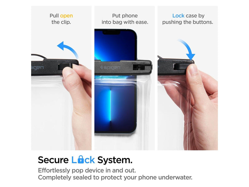 Spigen Aqua Shield WaterProof Floating Case A610 2 Pack - crystal clear