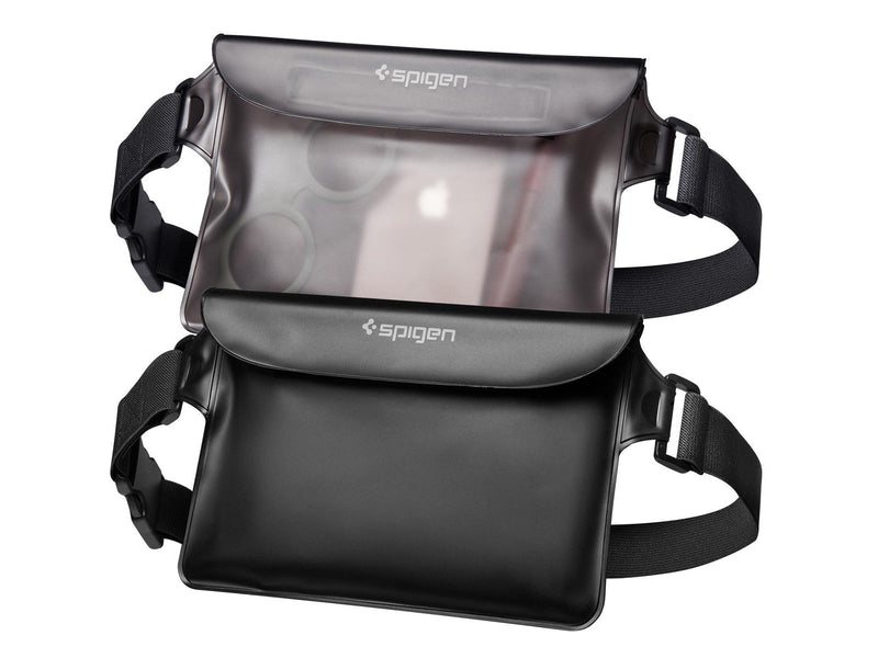 Spigen Aqua Shield WaterProof Waist Bag A620 2 Pack - black + transparent black