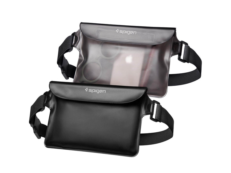 Spigen Aqua Shield WaterProof Waist Bag A620 2 Pack - black + transparent black
