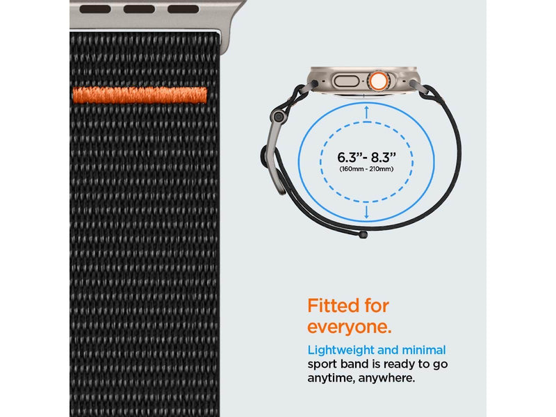 Spigen DuraPro Flex Ultra Band - black - Apple Watch 49mm/45mm/44mm/42mm