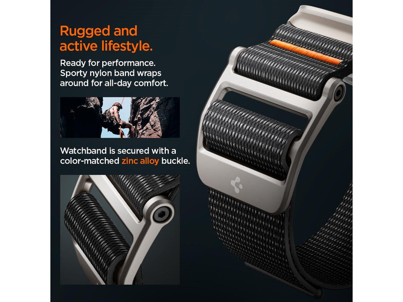 Spigen DuraPro Flex Ultra Band - black - Apple Watch 49mm/45mm/44mm/42mm