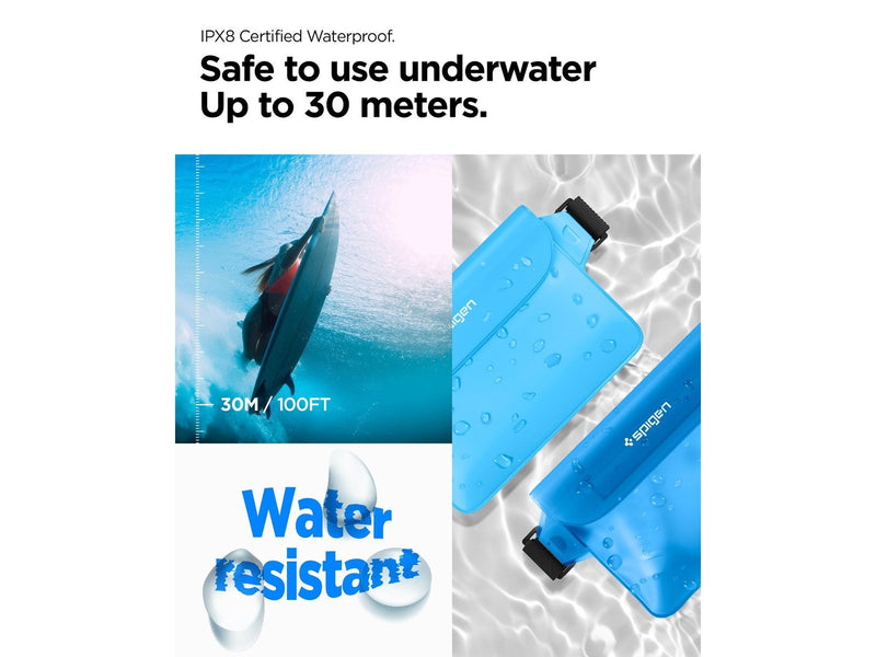 Spigen Aqua Shield WaterProof Waist Bag A620 2 Pack - sea blue