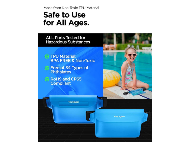 Spigen Aqua Shield WaterProof Waist Bag A620 2 Pack - sea blue