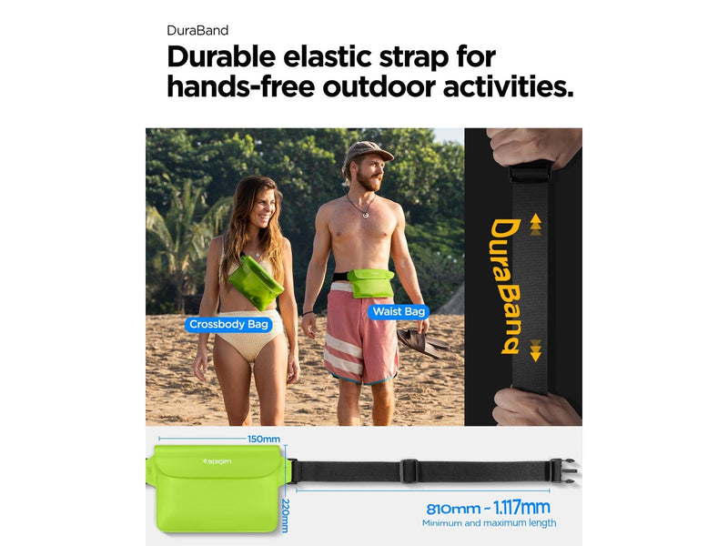 Spigen Aqua Shield WaterProof Waist Bag A620 2 Pack - cactus gren