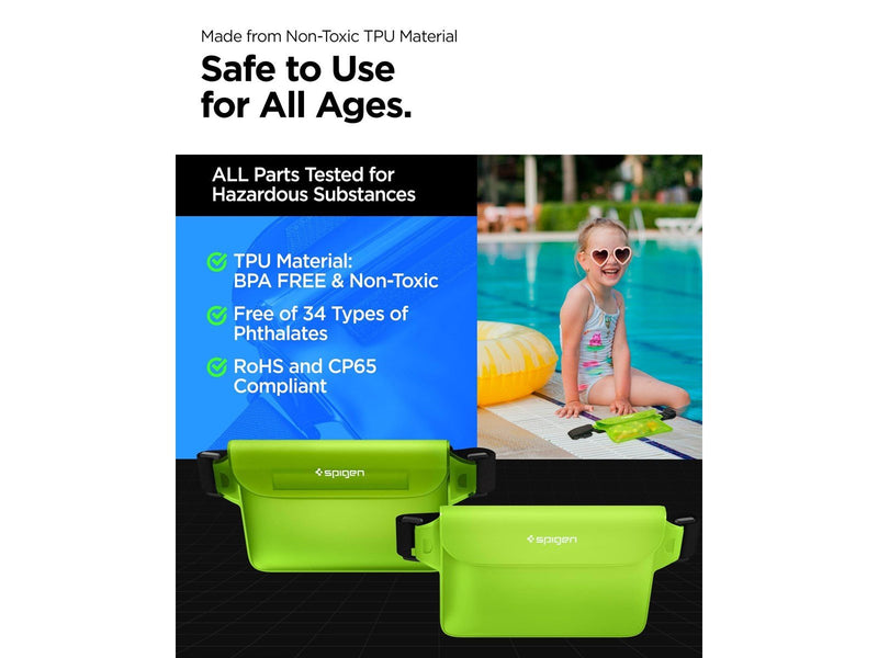 Spigen Aqua Shield WaterProof Waist Bag A620 2 Pack - cactus gren