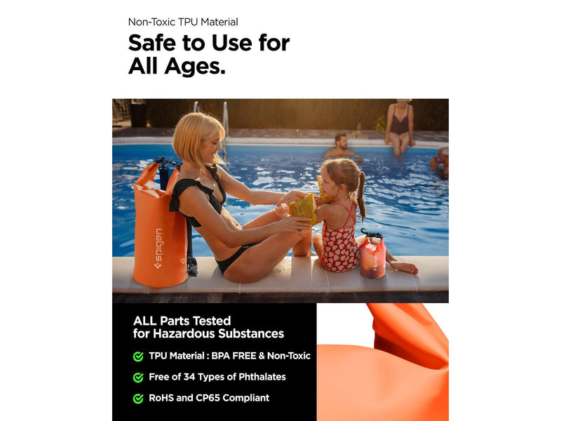 Spigen Aqua Shield WaterProof Dry Bag 20L + 2L A630 - sunset orange