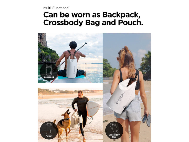 Spigen Aqua Shield WaterProof Dry Bag 20L + 2L A630 - snow white