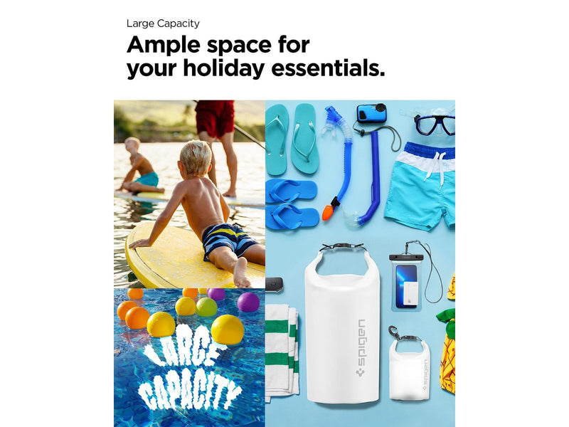 Spigen Aqua Shield WaterProof Dry Bag 20L + 2L A630 - snow white
