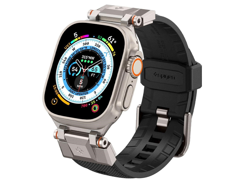Spigen Dura Pro Armor Band - black - Apple Watch 49mm/45mm/44mm/42mm