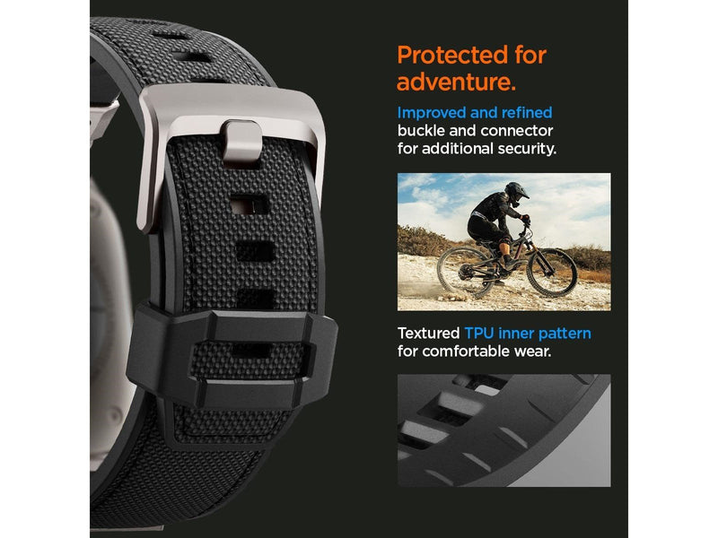 Spigen Dura Pro Armor Band - black - Apple Watch 49mm/45mm/44mm/42mm