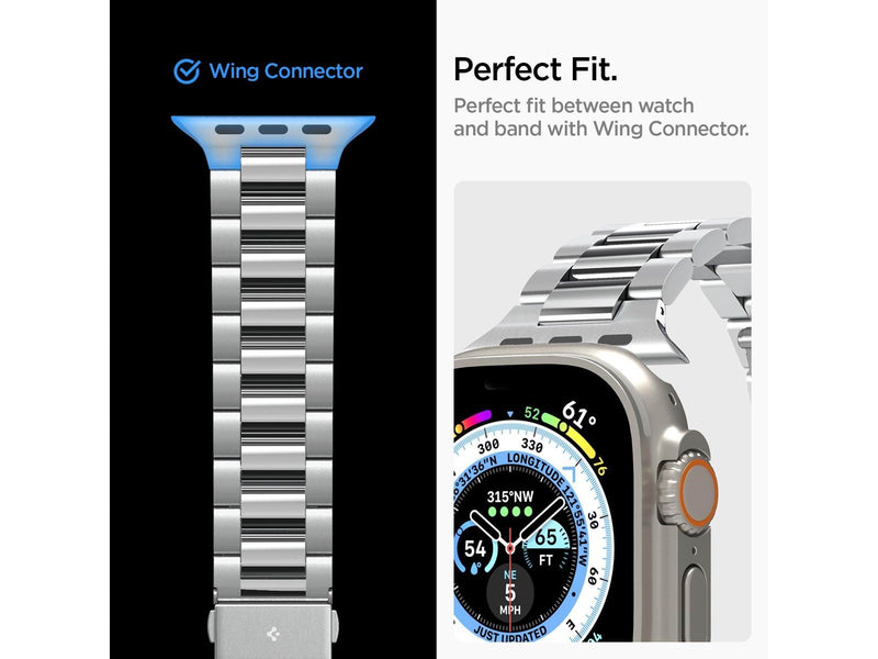 Spigen Modern Fit 316L Band - silver - Apple Watch 49mm/45mm/44mm/42mm