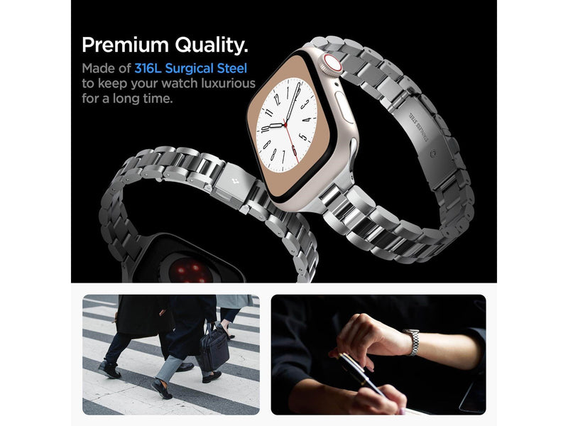 Spigen Modern Fit 316L Band - silver - Apple Watch 41mm/40mm/38mm