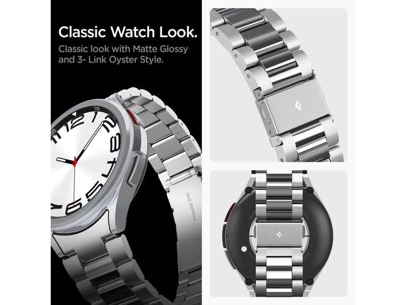 Spigen Modern Fit 316L Band - silver - Samsung Galaxy Watch6 Classic 47mm