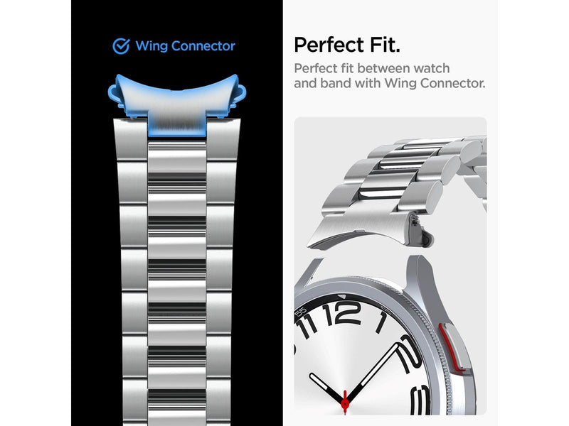 Spigen Modern Fit 316L Band - silver - Samsung Galaxy Watch6 Classic 47mm