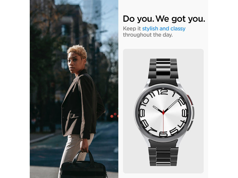 Spigen Modern Fit 316L Band - black - Samsung Galaxy Watch6 Classic 47mm
