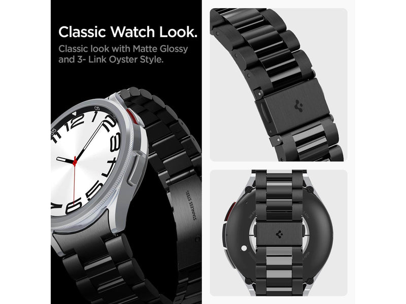 Spigen Modern Fit 316L Band - black - Samsung Galaxy Watch6 Classic 47mm