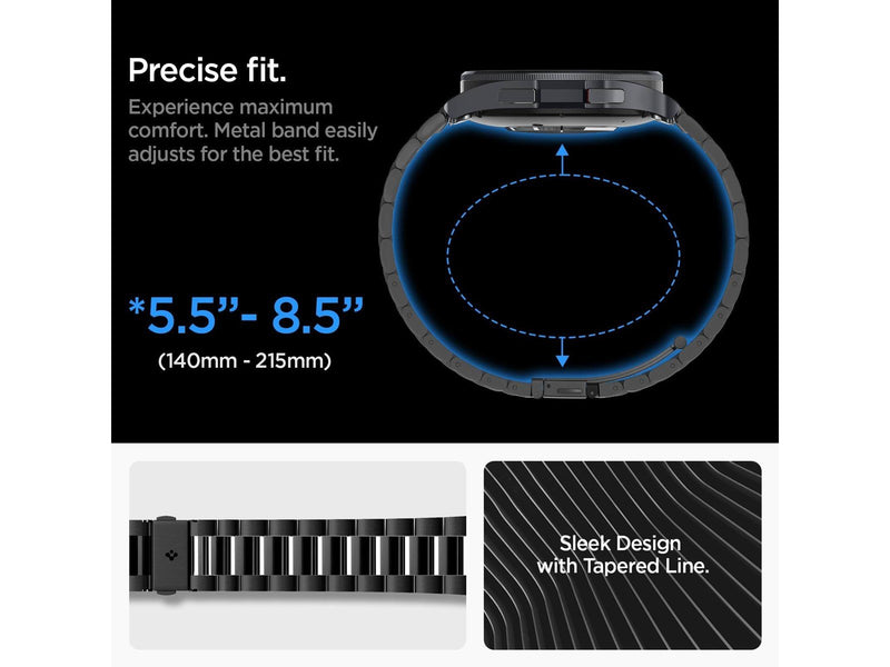 Spigen Modern Fit 316L Band - black - Samsung Galaxy Watch6 Classic 47mm