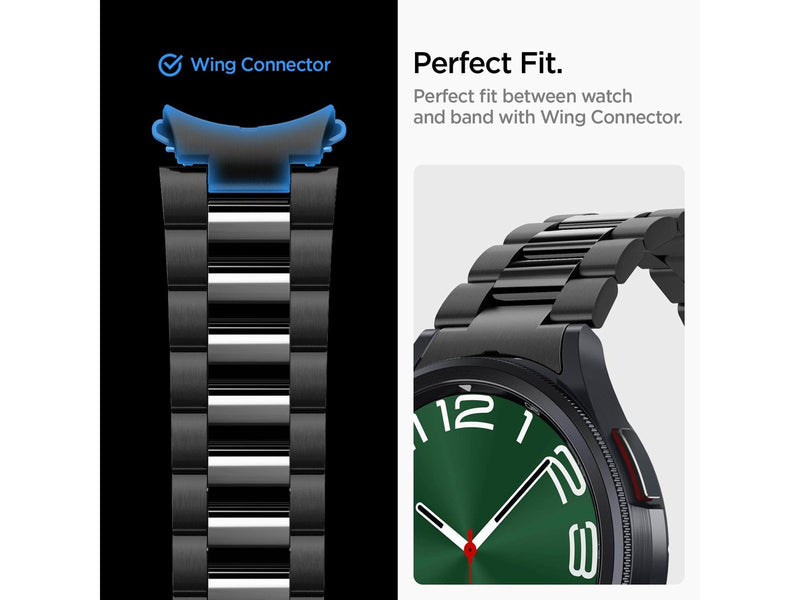 Spigen Modern Fit 316L Band - black - Samsung Galaxy Watch6 Classic 47mm