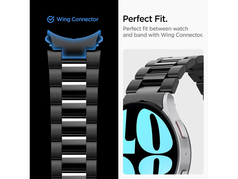 Spigen Modern Fit 316L Band - black - Samsung Galaxy Watch6 44m