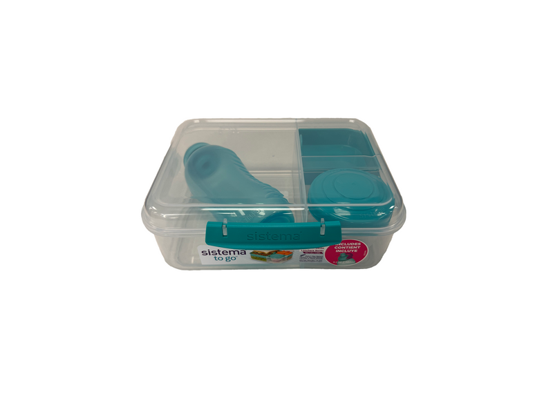 Sistema 1.65L Bento Lunch with 330ml Bottle