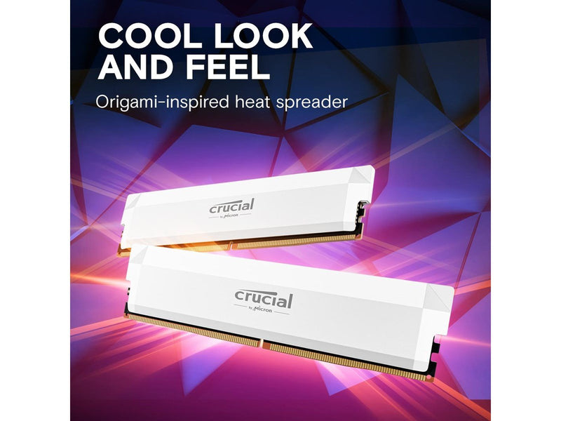Crucial PRO Overclocking DDR5-6000 - 32GB - CL36 - Dual Channel (2 pcs) - AMD EXPO & Intel XMP - Weiß