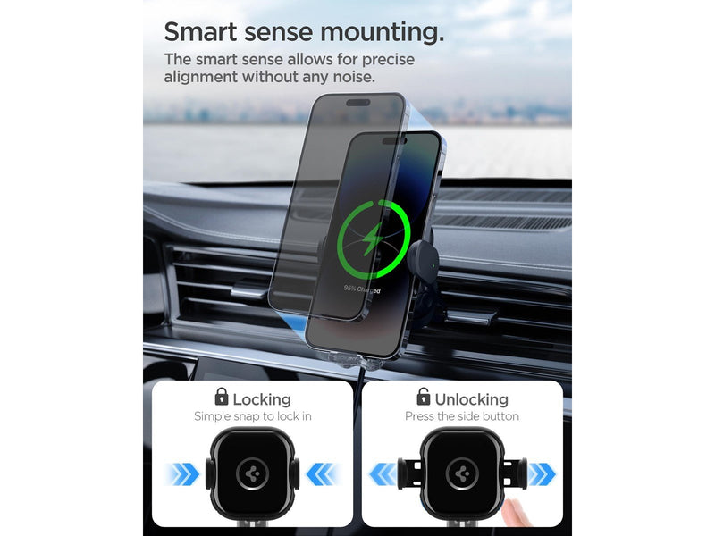 Spigen OneTap Universal Wireless Car Charger for Airvent - black