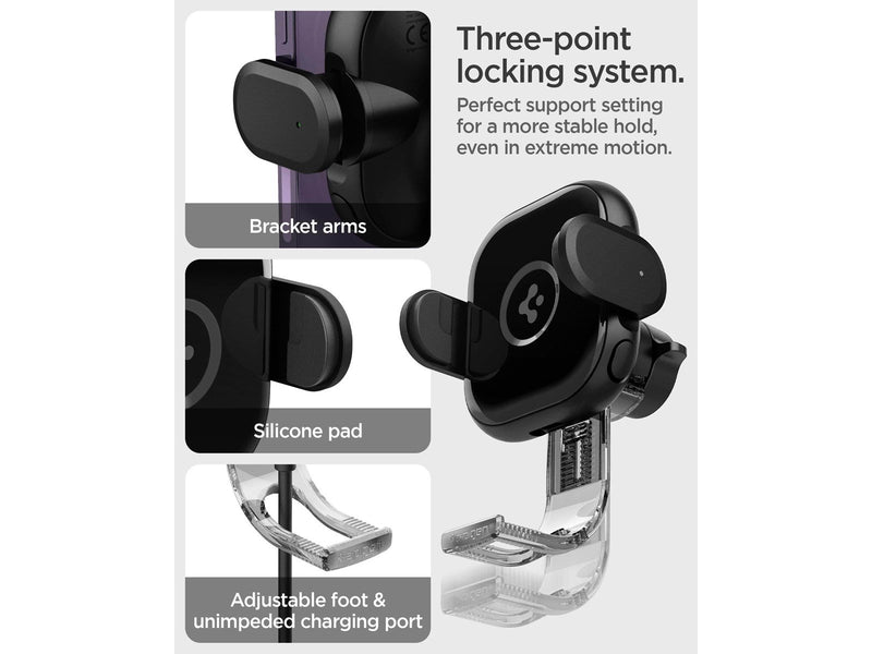 Spigen OneTap Universal Wireless Car Charger for Airvent - black
