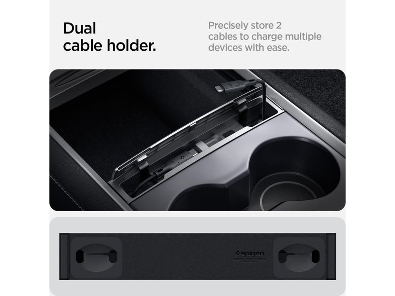 Spigen Tesla Cable Organizer Station - black - Tesla Model Y/3
