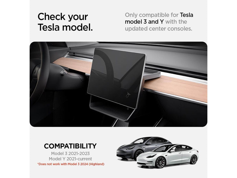 Spigen Tesla Under Screen Storage Organizer - black - Tesla Model Y/3