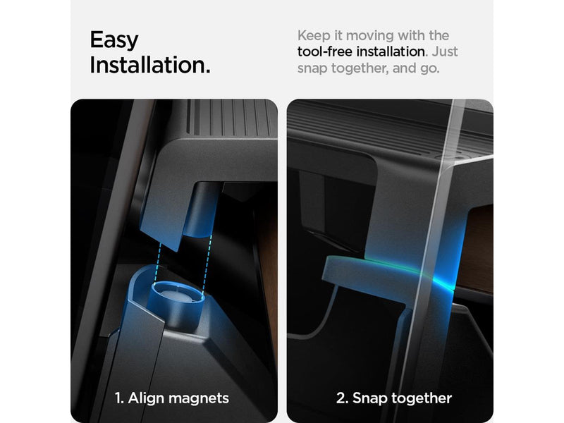 Spigen Tesla Under Screen Storage Organizer - black - Tesla Model Y/3