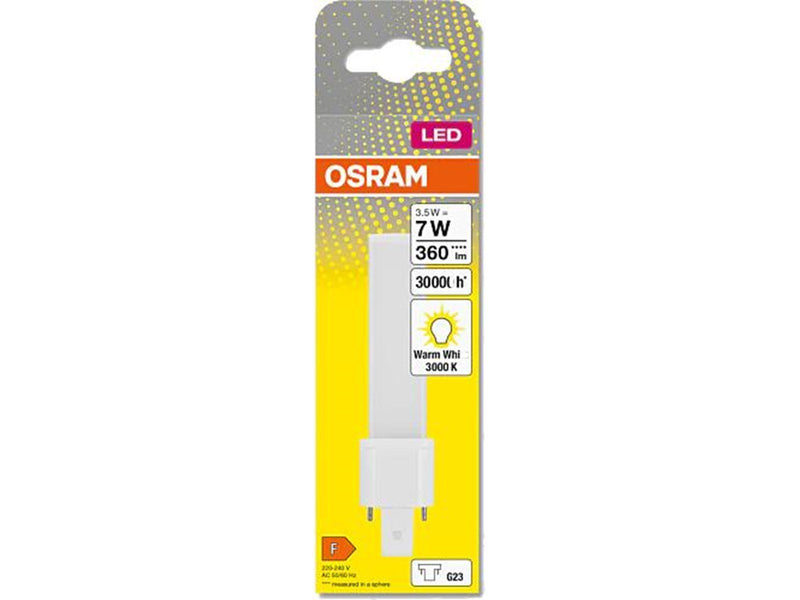 Osram LED-Lampe DULUX LED S 360lm 3.5W/830 (7W) G23 EM/230V G23