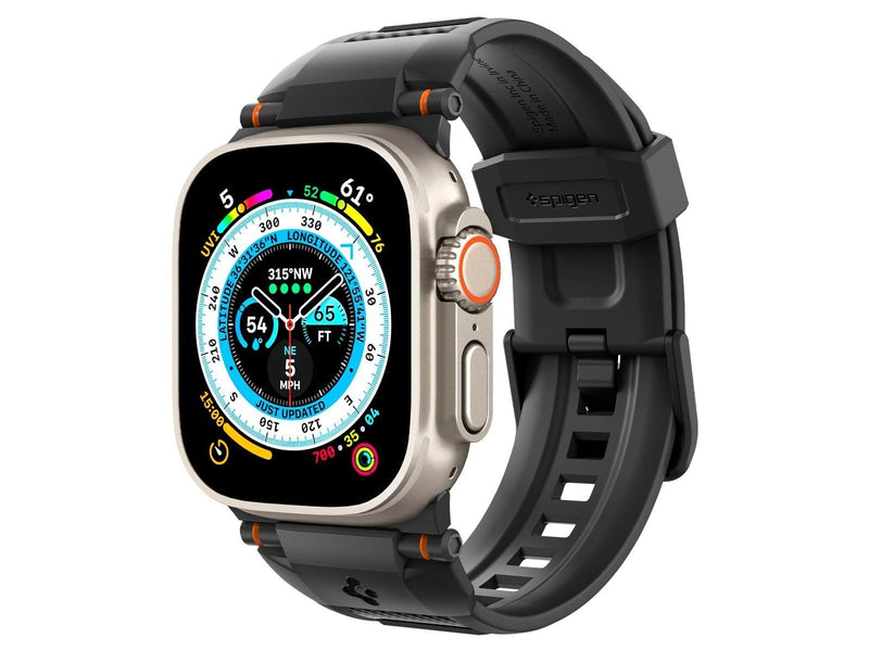 Spigen Rugged Ultra Band - matte black - Apple Watch 49mm/45mm/44mm/42mm